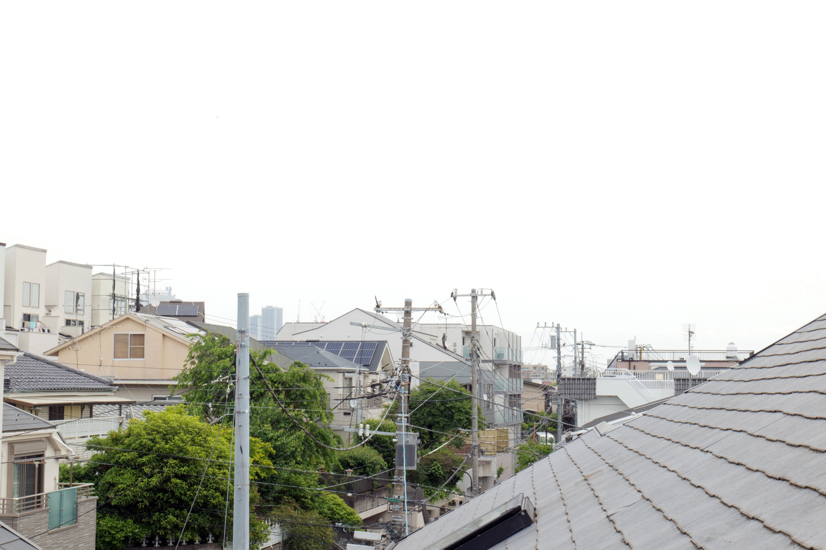 東側の窓からの眺望
