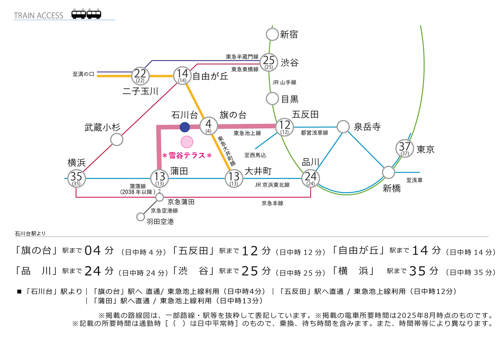 周辺路線図