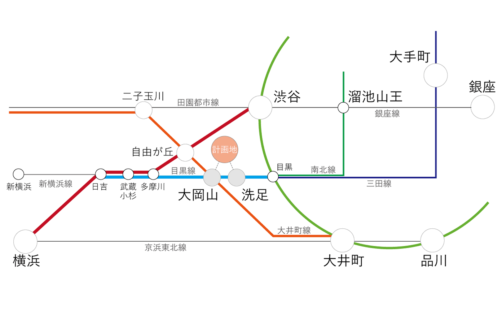 周辺路線図