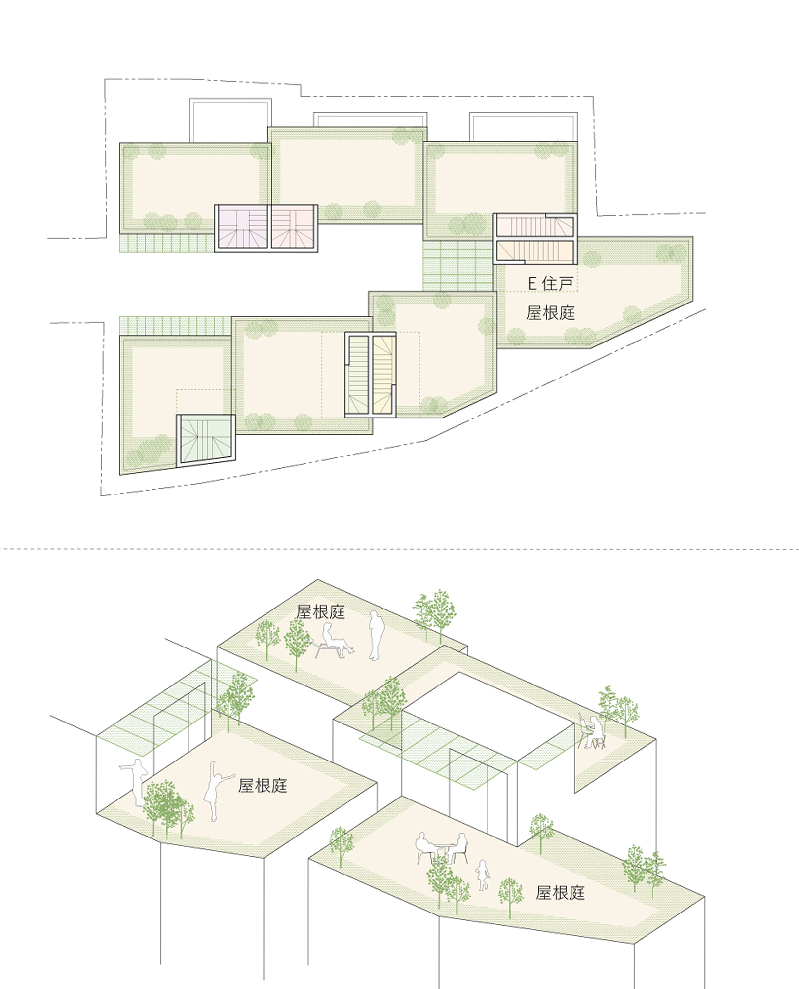 屋根庭