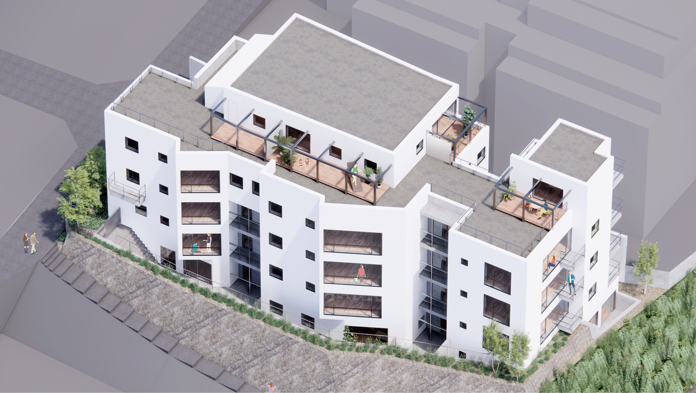 建物全体パース