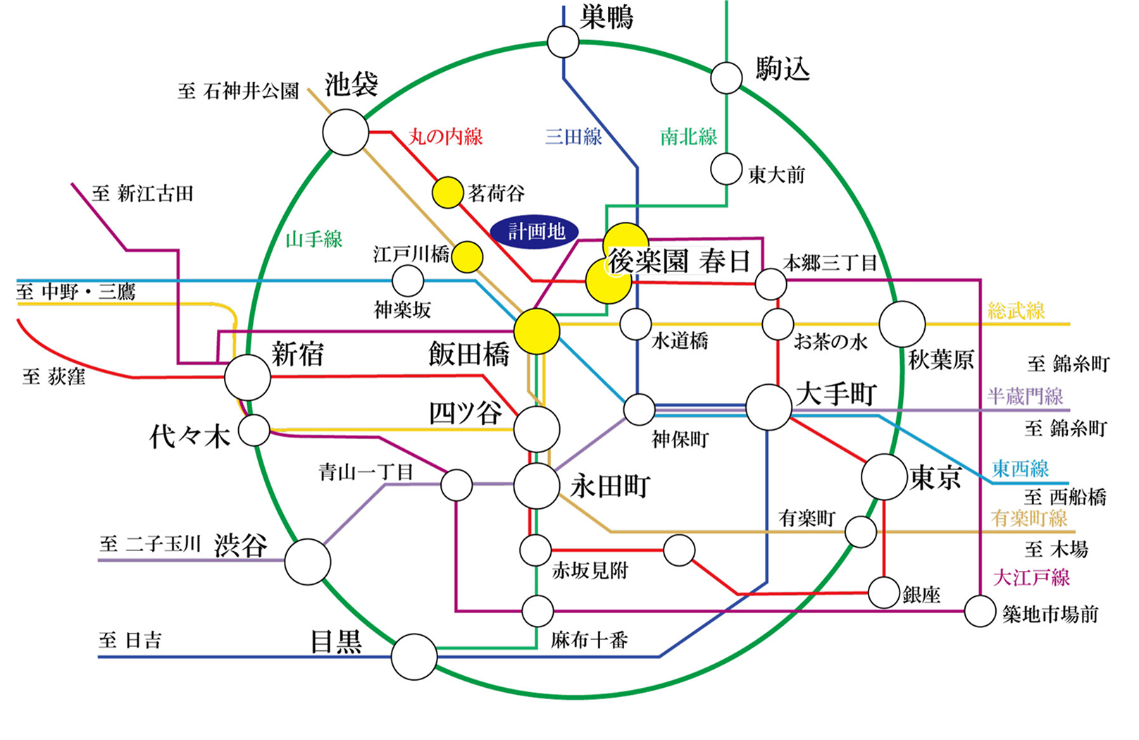周辺路線図
