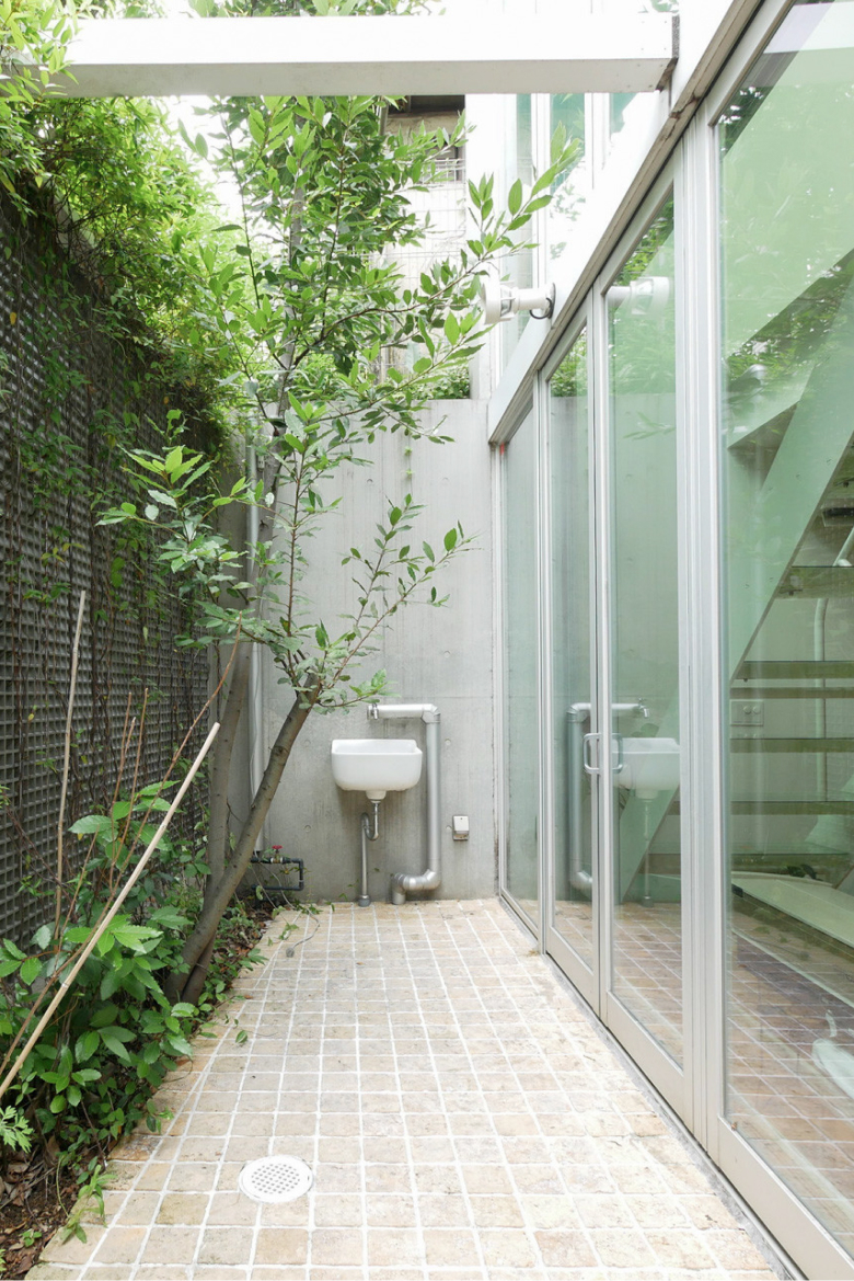 緑が豊かなバルコニー