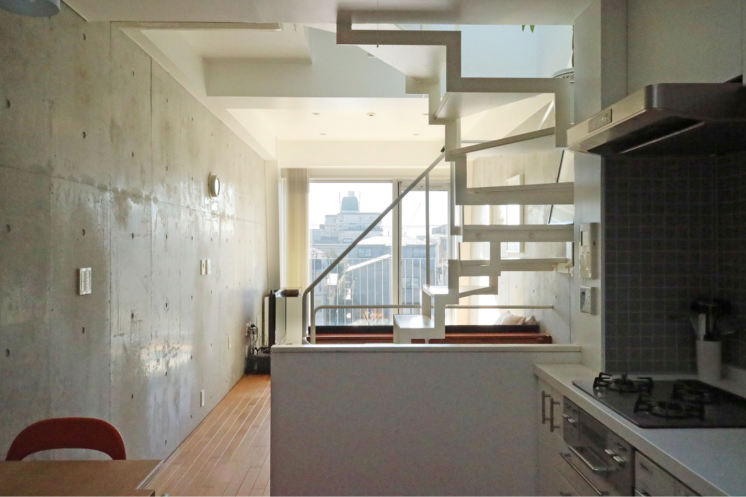 光のリビングと機能的なダイニング(2018年撮影)